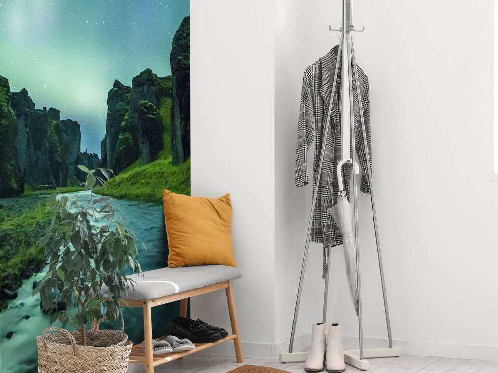 Światła północne nad górami