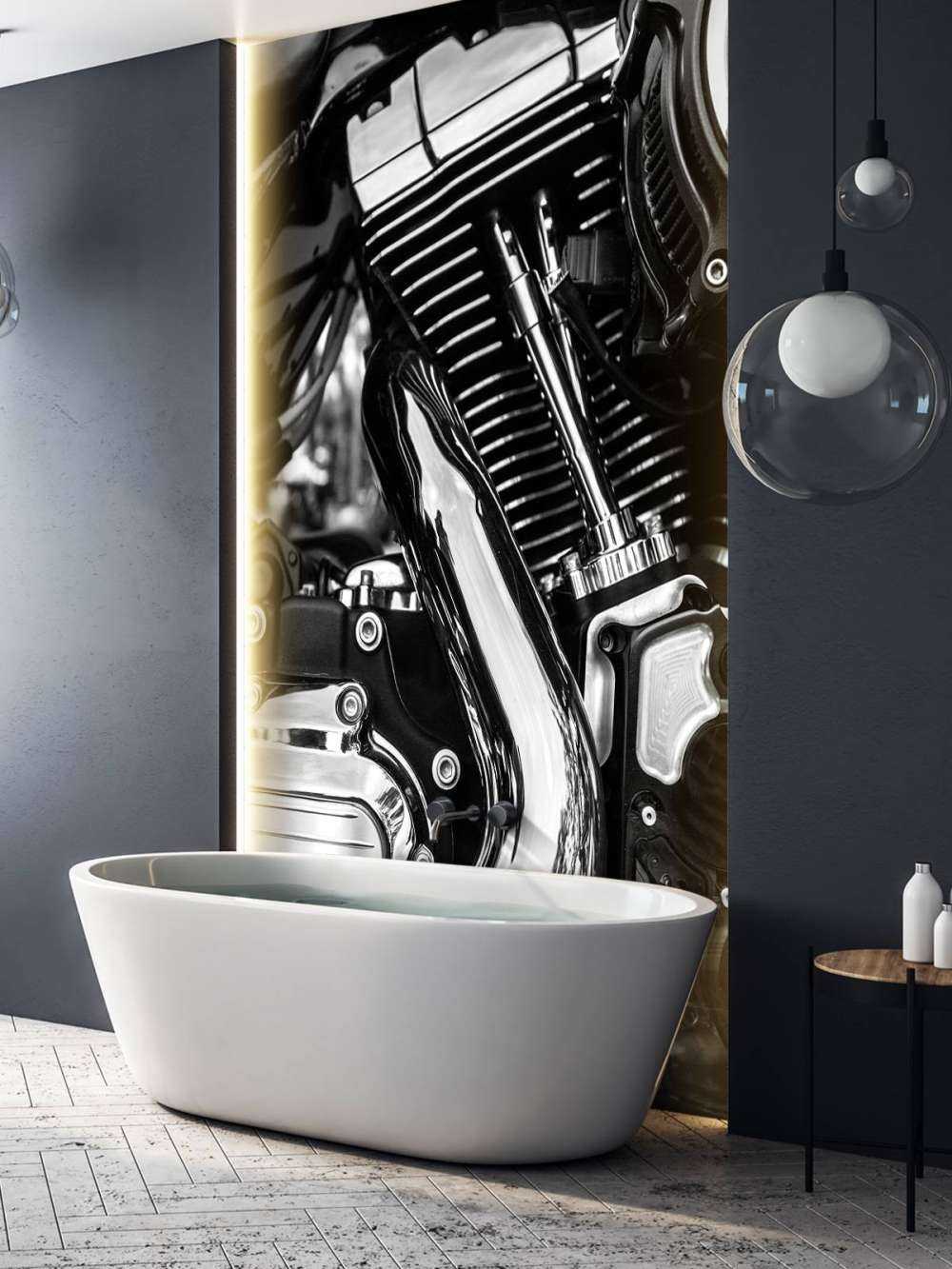 Błyszczący blok silnika