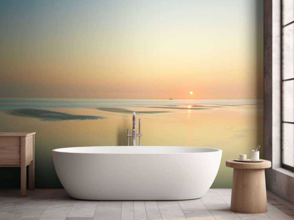 Zachód słońca na plaży