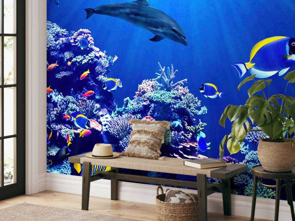 Podwodny niebieski świat 