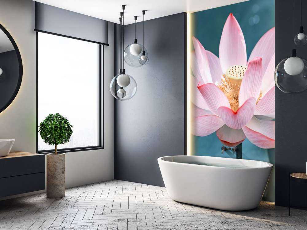 Kwiat lotosu w zbliżeniu