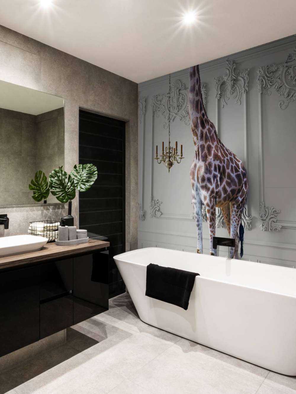 Żyrafa ze świecznikiem