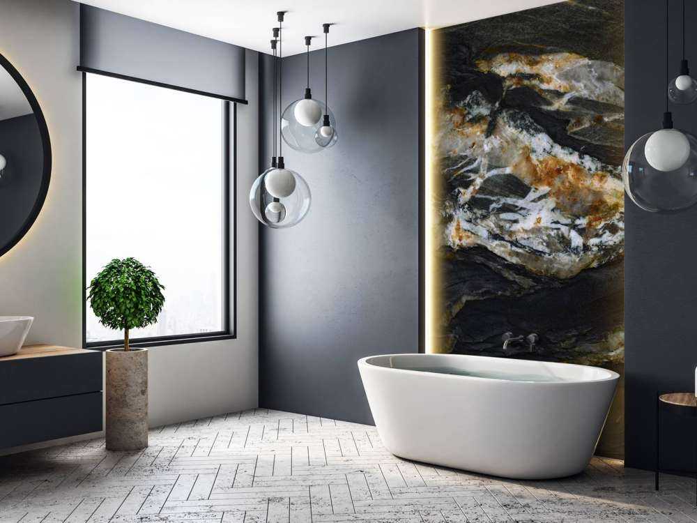 Czarny marmur z płaskorzeźbą