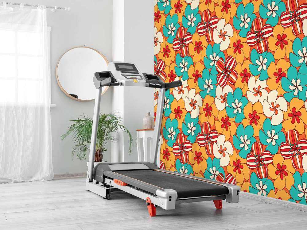 Kolorowe kwiaty w stylu vintage