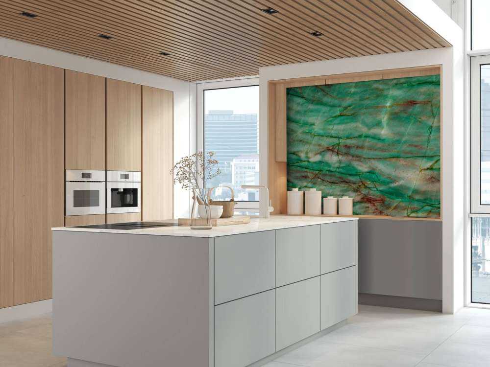 Marmur z zielonymi paskami