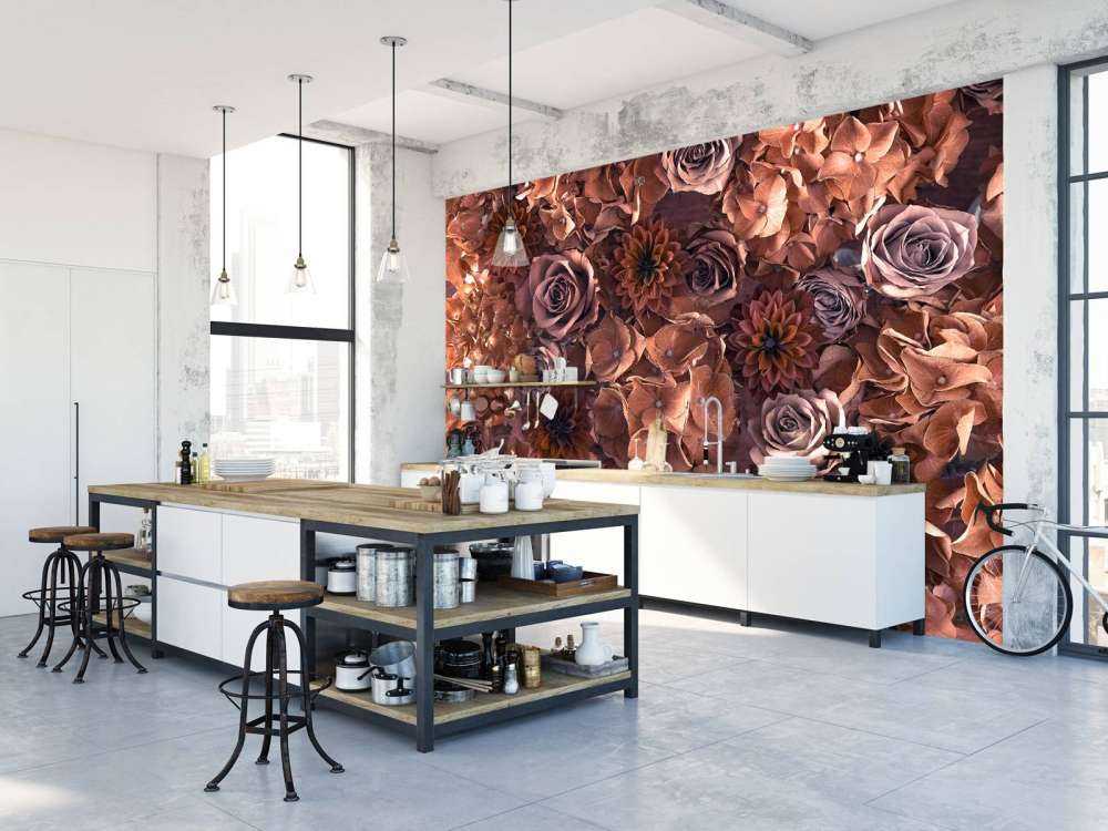 Hortensje, róże i dalie