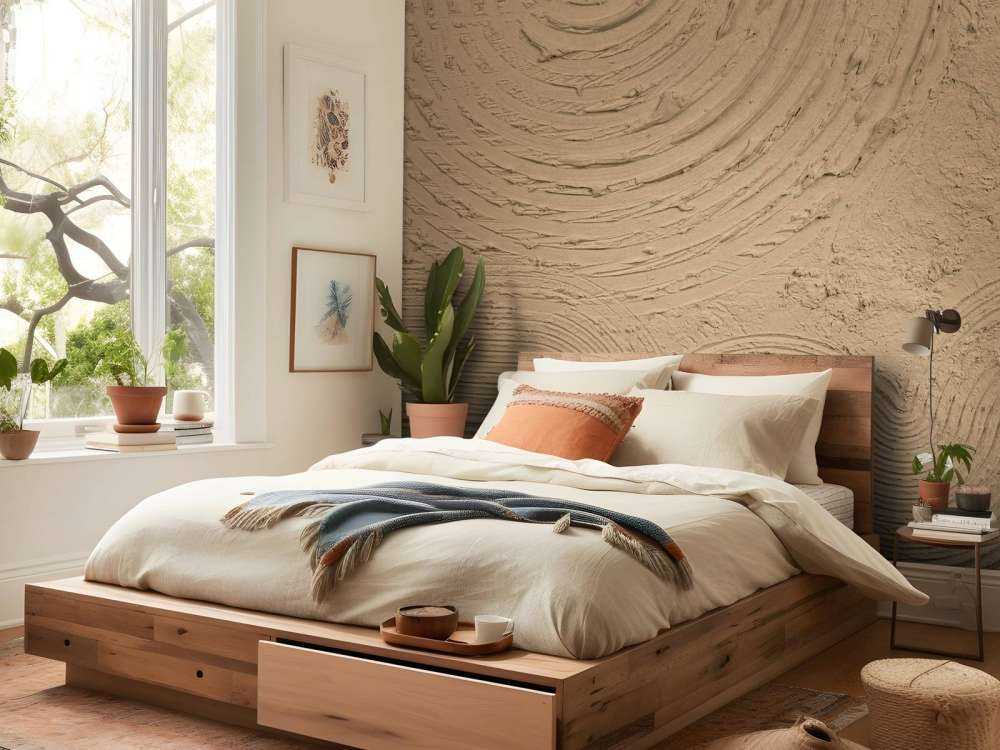 Organiczne kształty i linie w kolorze złotego brązu