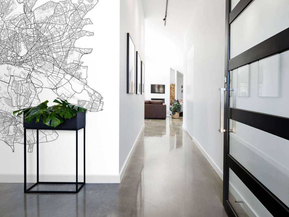 Mapa Hamburga, biała 