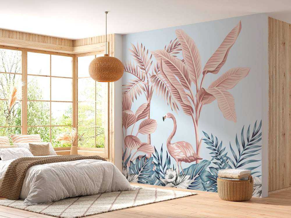 Różowa dżungla tropikalna