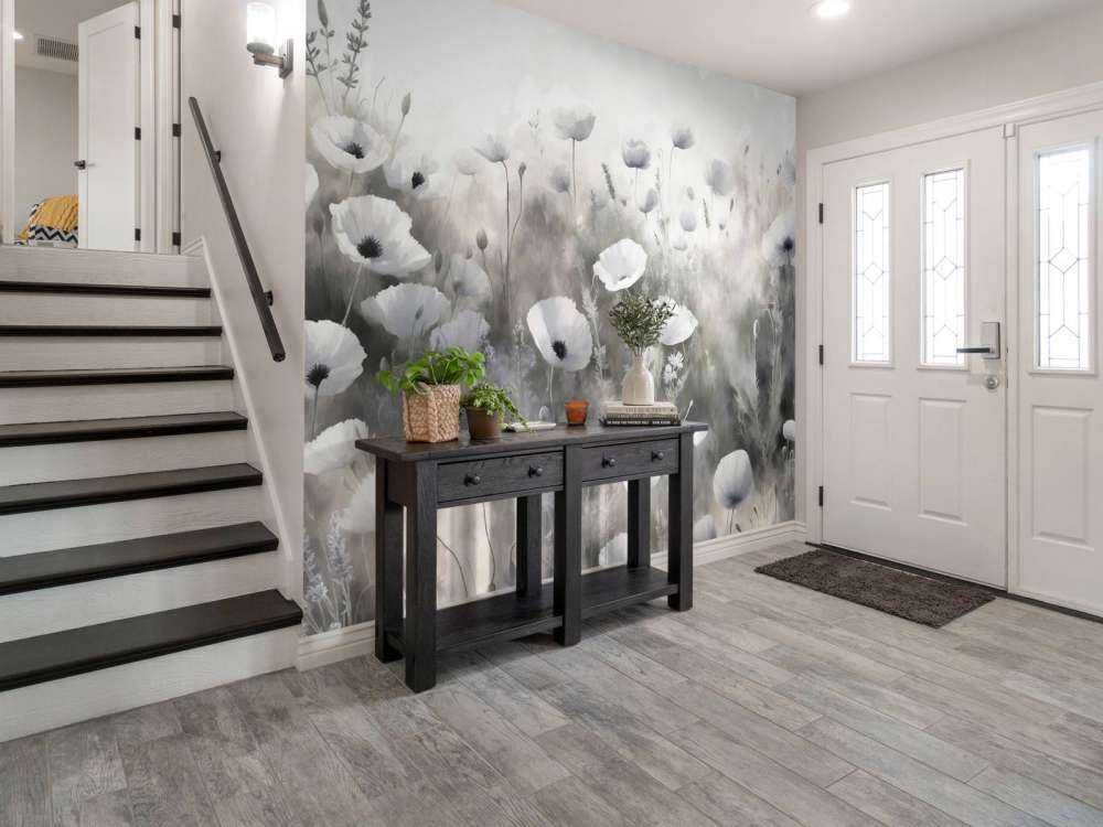 Taniec dzikich kwiatów - szary