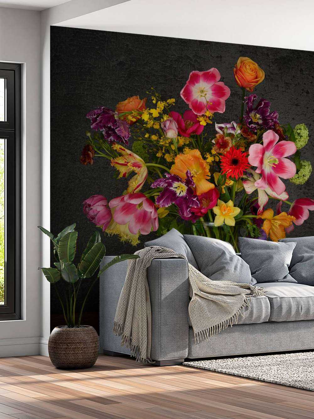 Kolorowy bukiet kwiatów