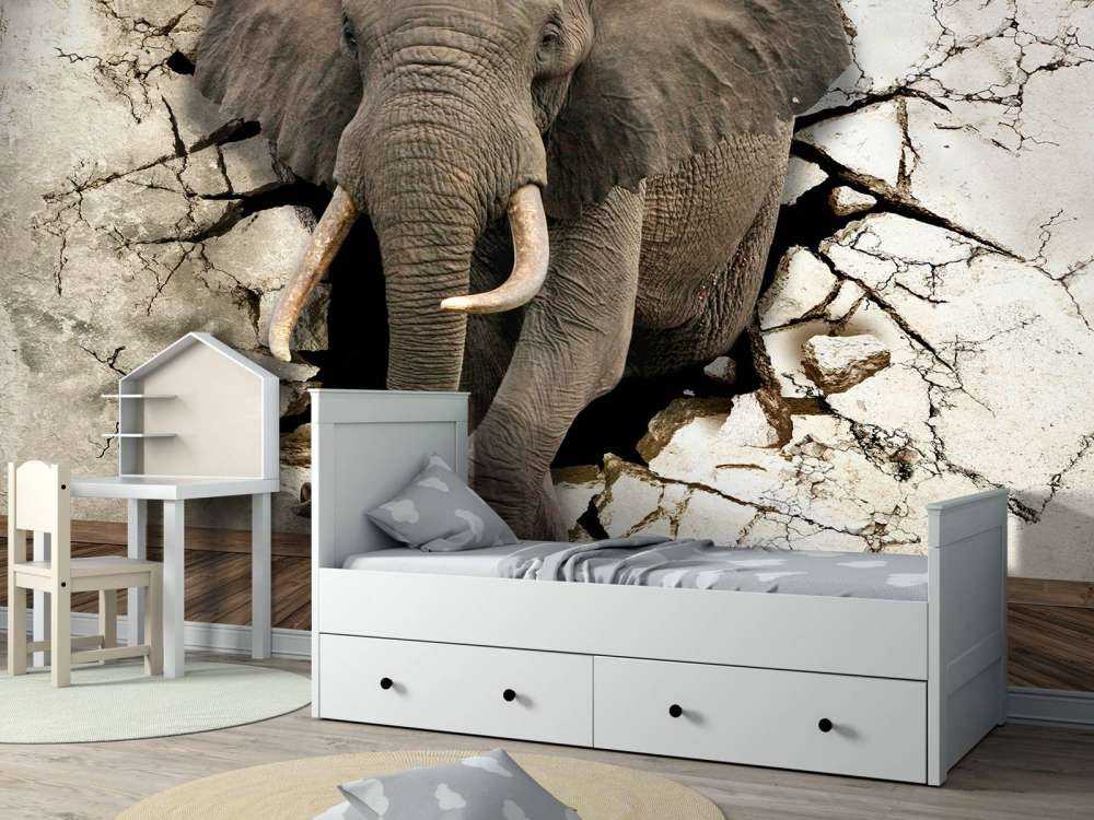 Wielki słoń z muru