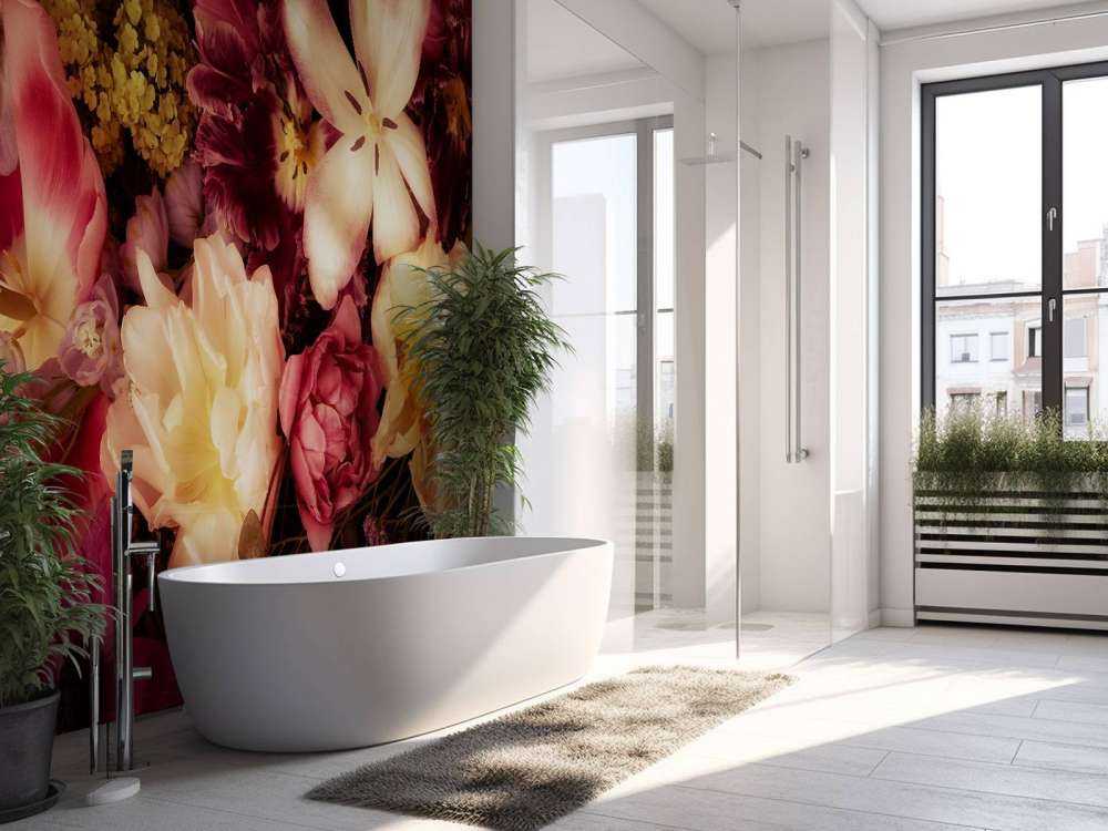 Piękny i kolorowy wianek z kwiatów