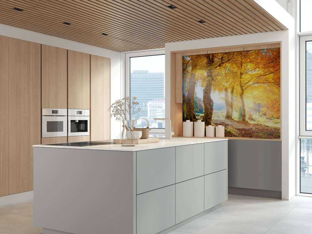 Ciepły jesienny krajobraz