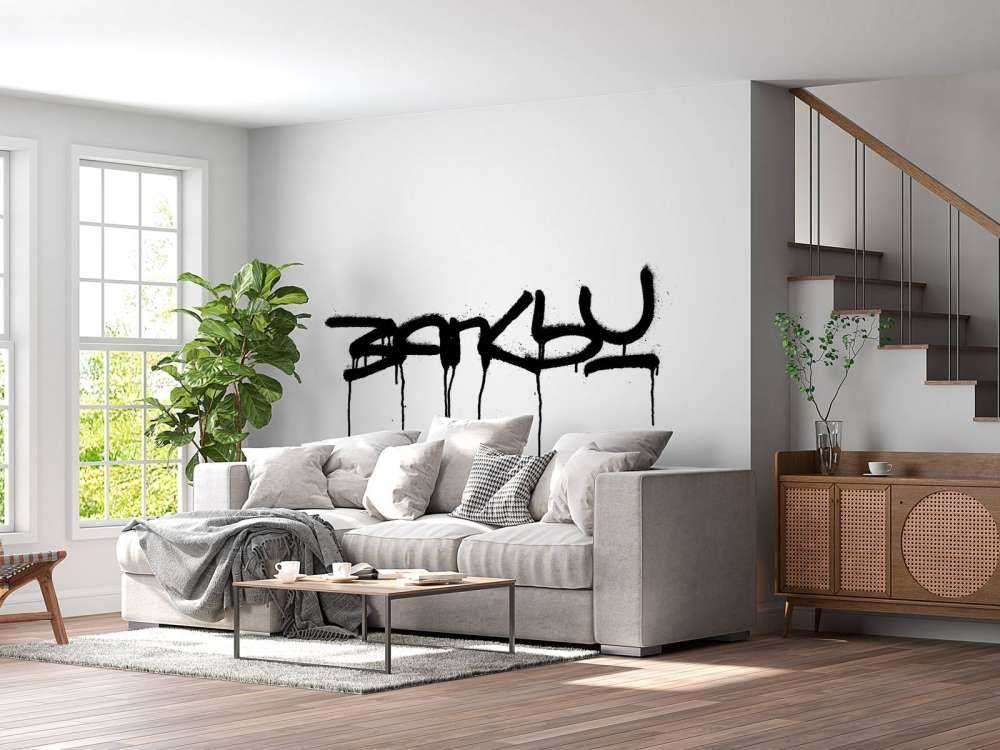 Banksy - Tag, white