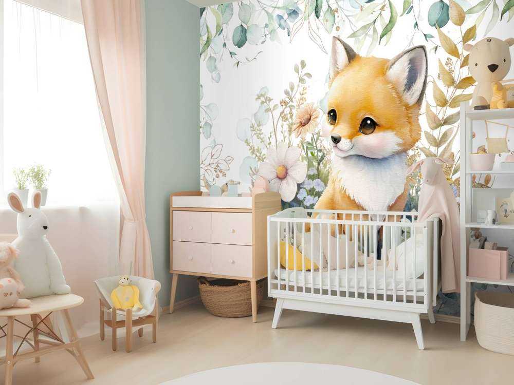 Młode z miętowymi i złotymi liśćmi