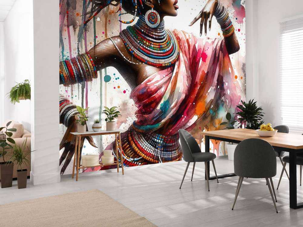 Akwaforta afrykańska tancerka