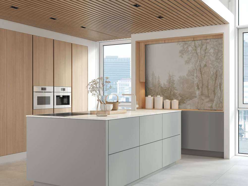 Krajobraz leśny beżowy #1