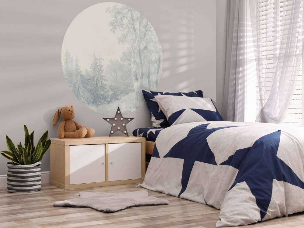 Krajobraz leśny niebieski #1