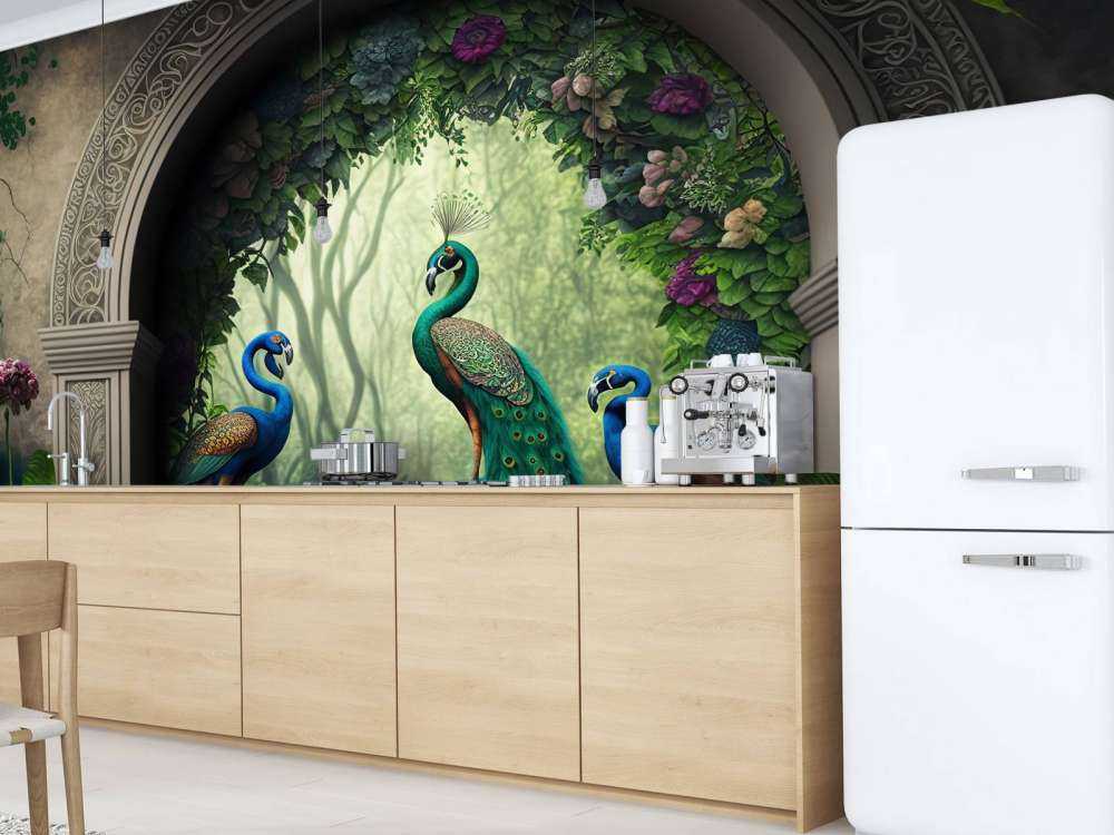 Trio Pawie w Tajemniczym Ogrodzie