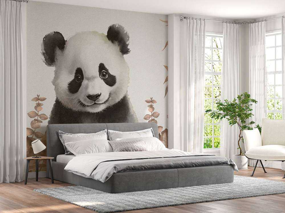 Mała panda w dżungli taupe