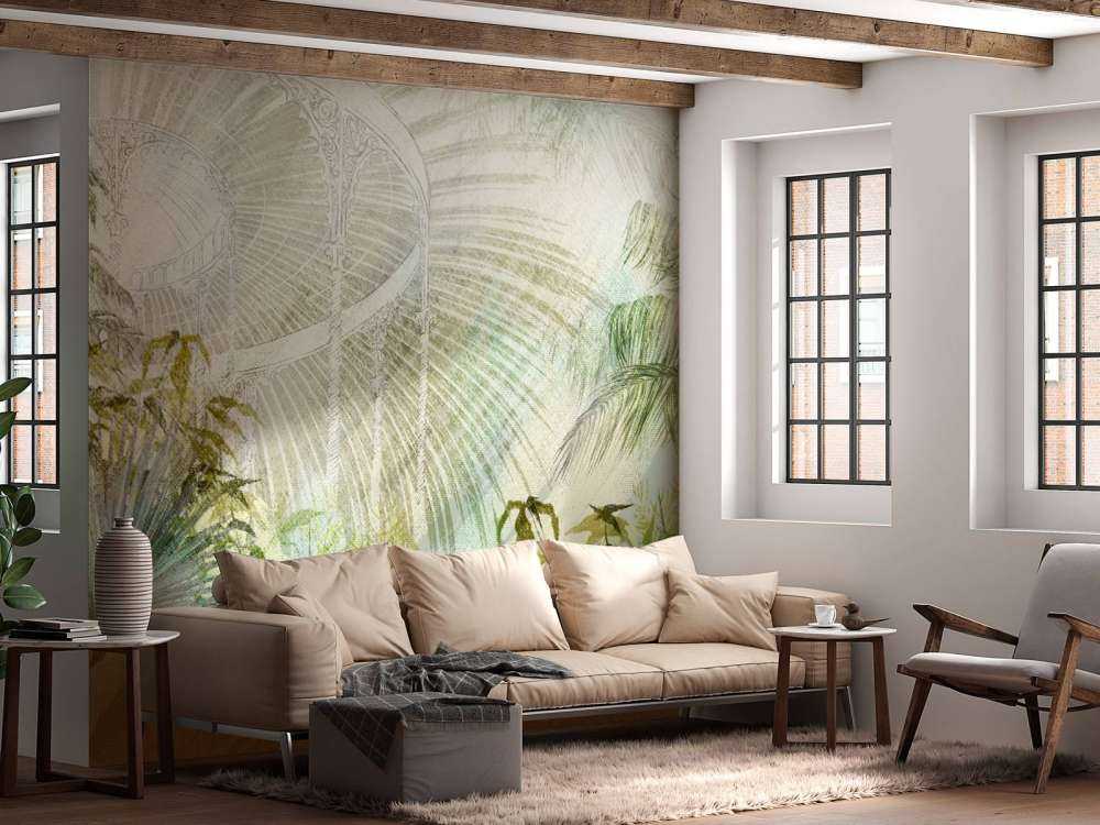 Szklarnia z roślinami tropikalnymi