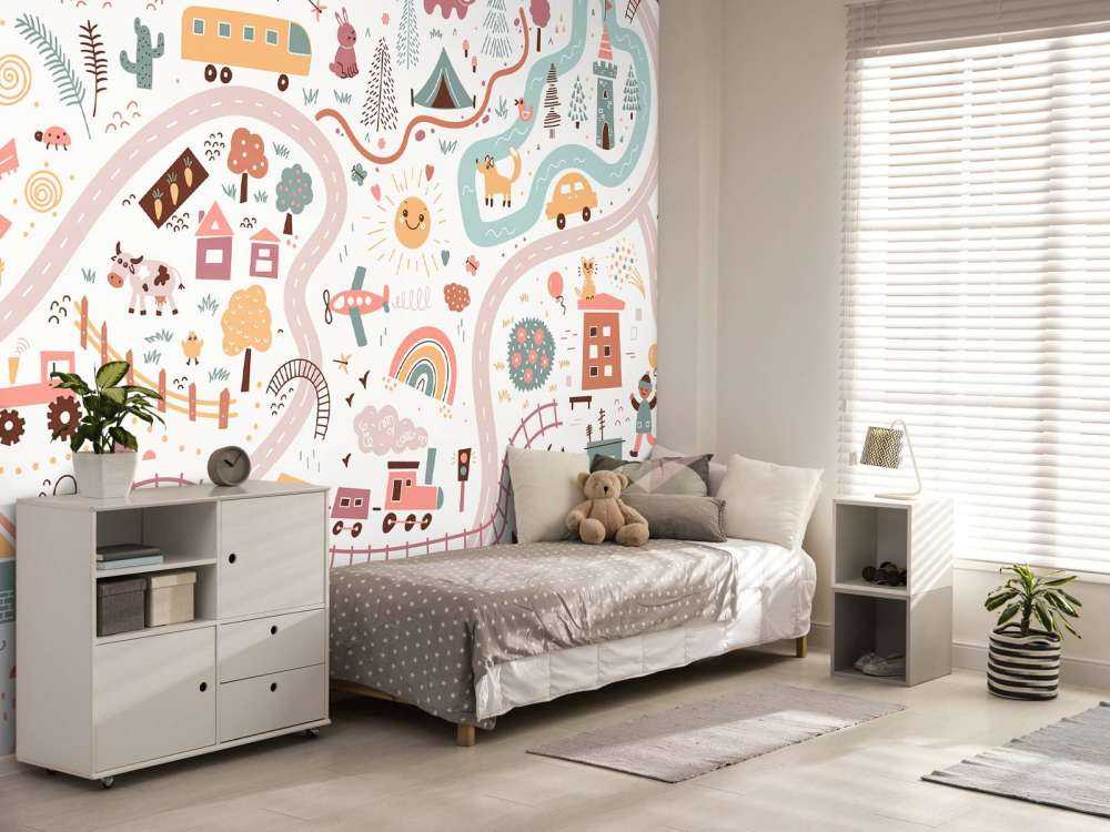 Dziecięca mapa świata