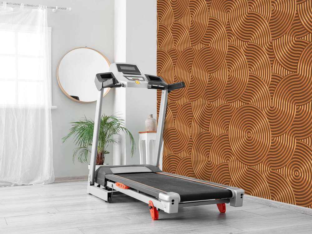 Metaliczne tło z okręgami