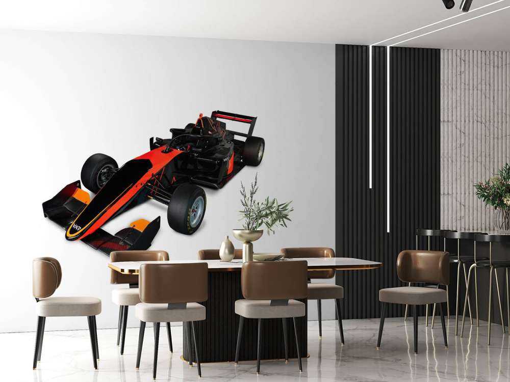 Formula 3 - Left front view, 3d