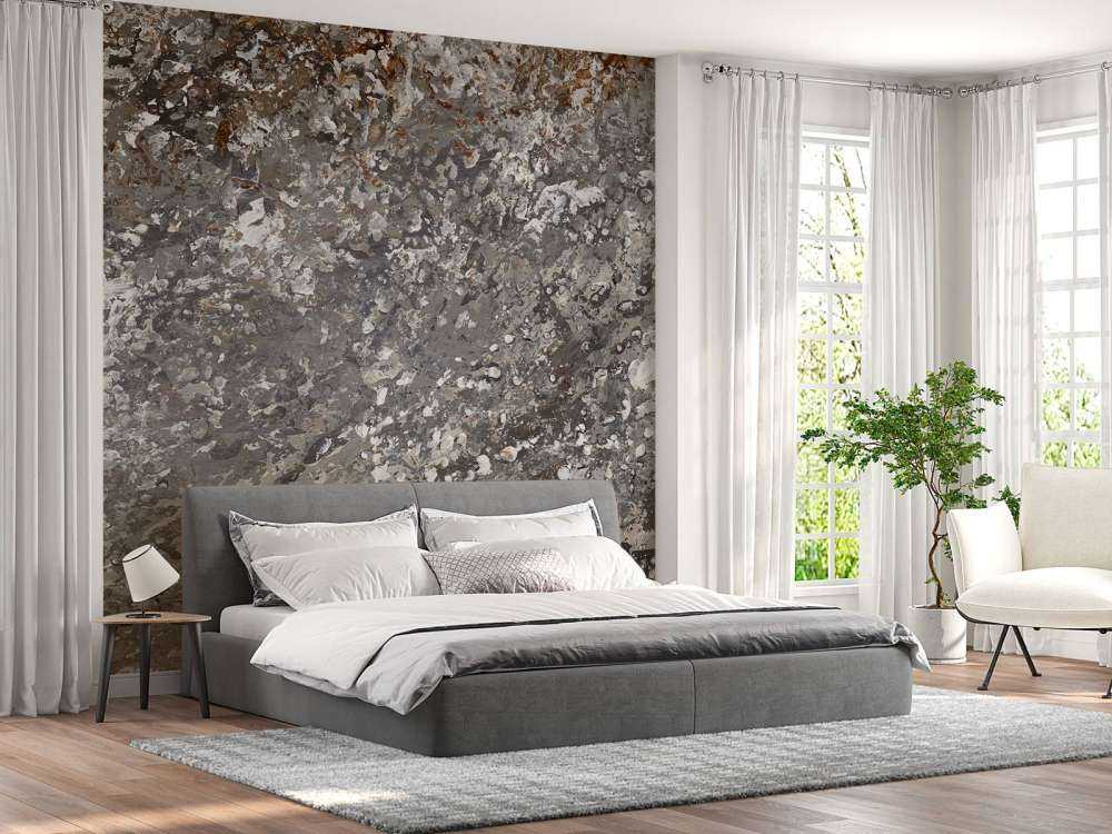 Ściana o szarej strukturze