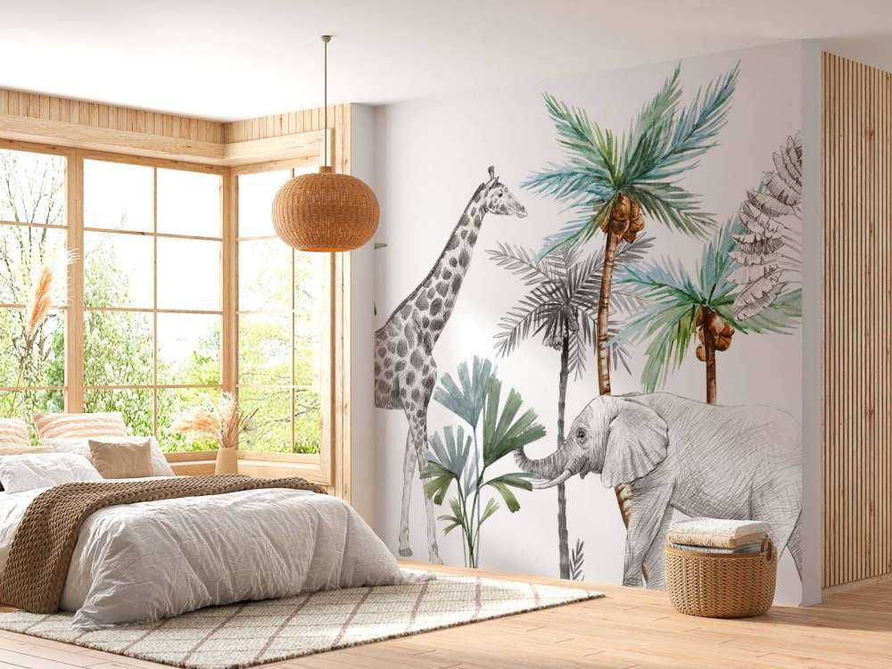 Szkic dzikich zwierząt