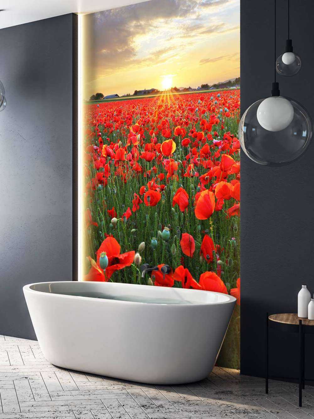 Maki o zachodzie słońca