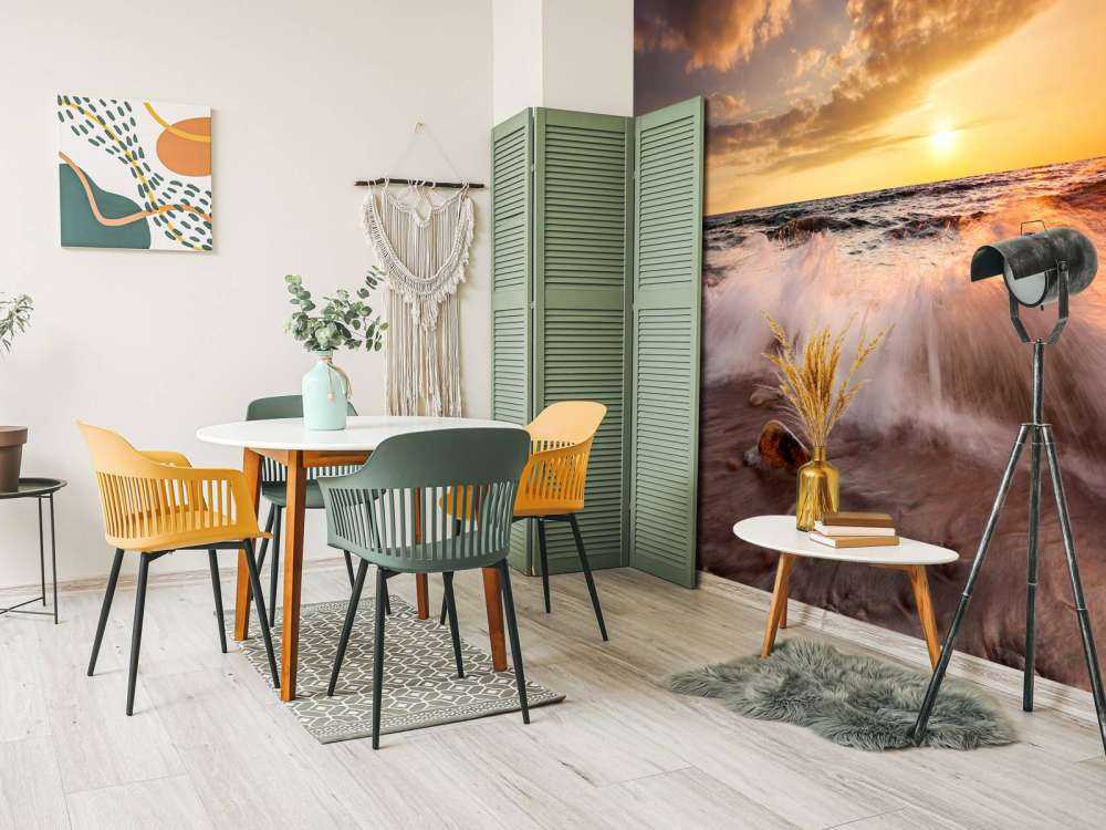 Romantyczny zachód słońca