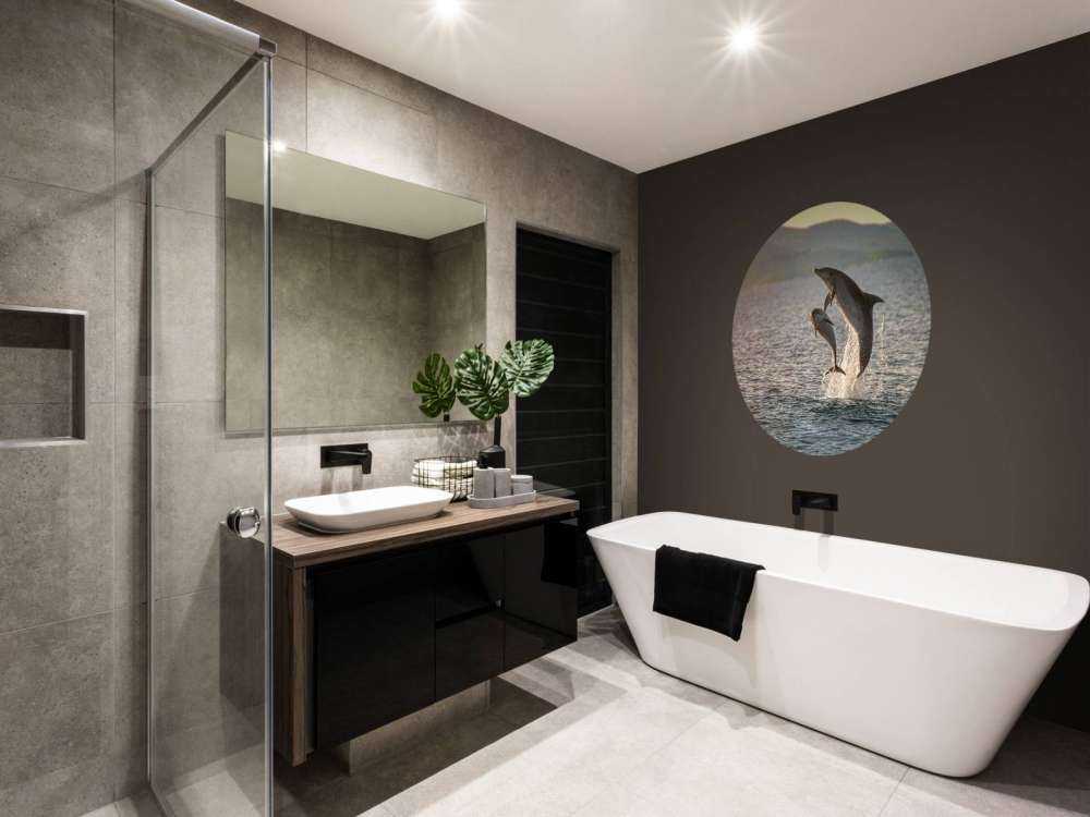 Dwa skaczące delfiny