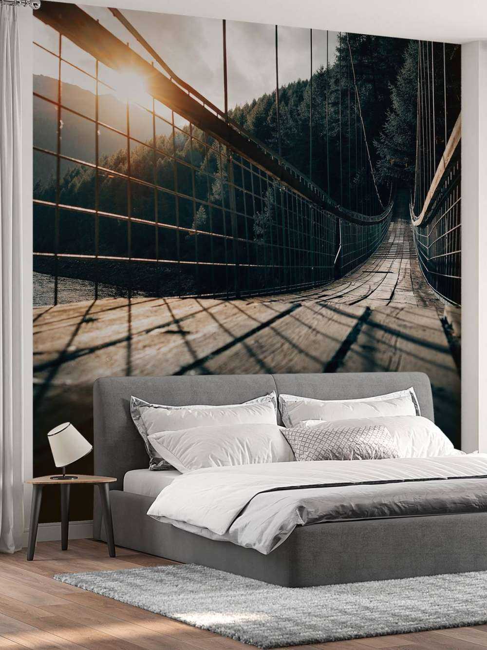 Most wiszący stalowy