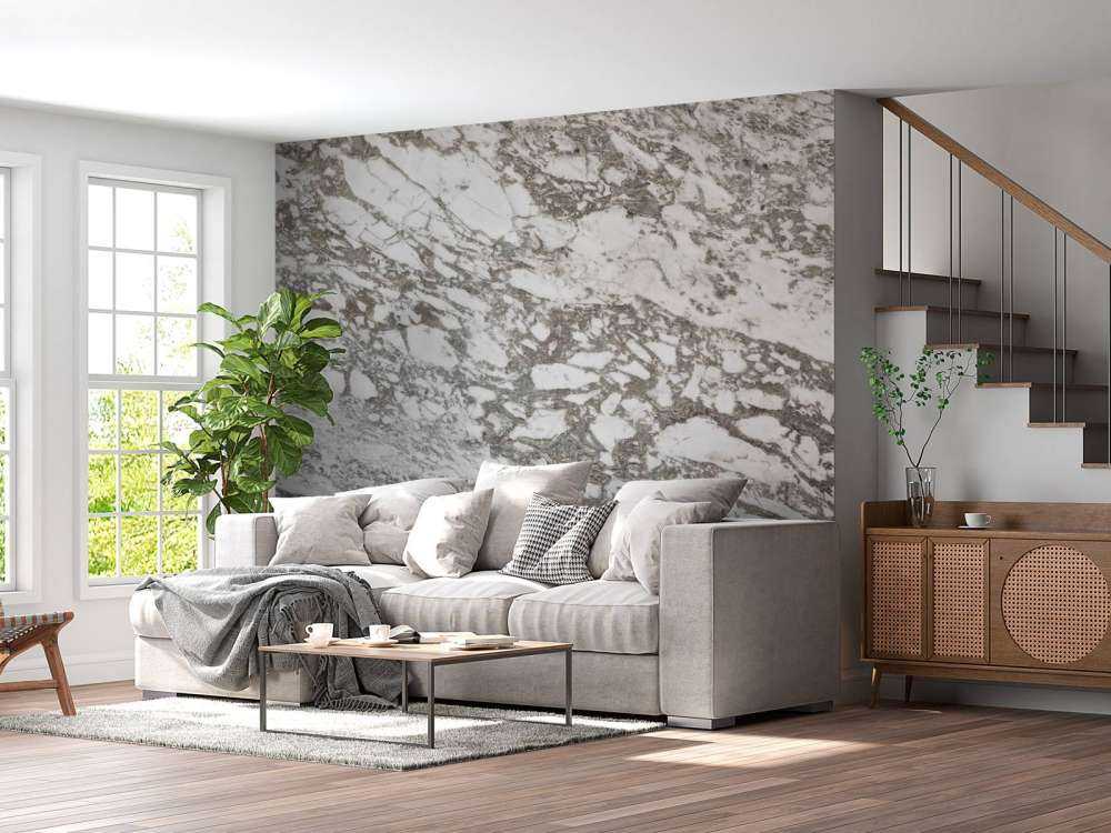 Biały marmur o gruboziarnistej strukturze