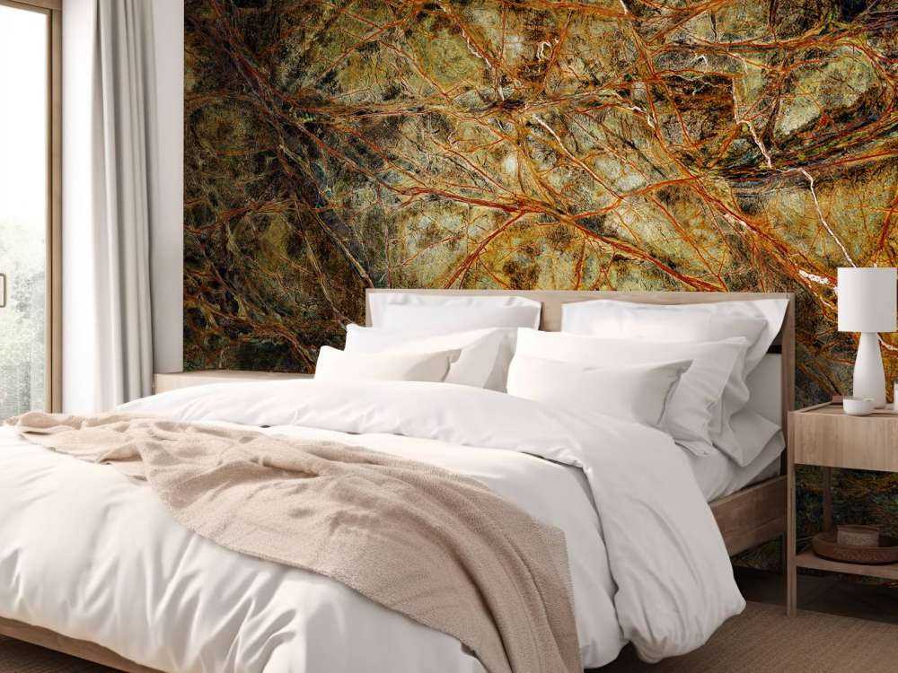 Marmur z kolorowymi żyłkami