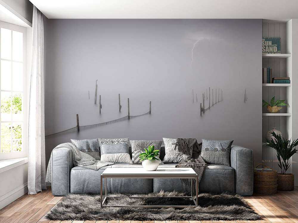 Sieci rybackie we mgle i podczas burzy