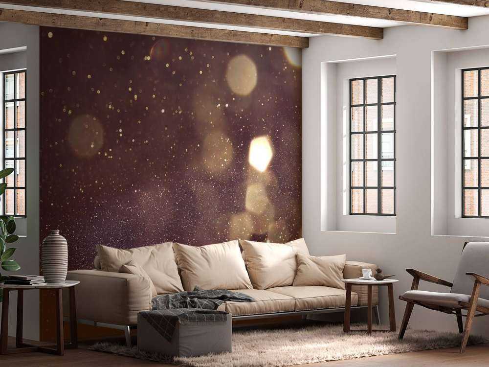 Abstrakcyjne światła z brokatem