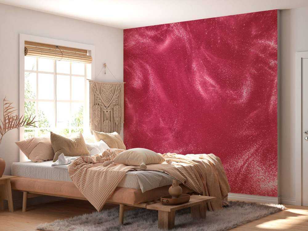 Różowe drobinki brokatu