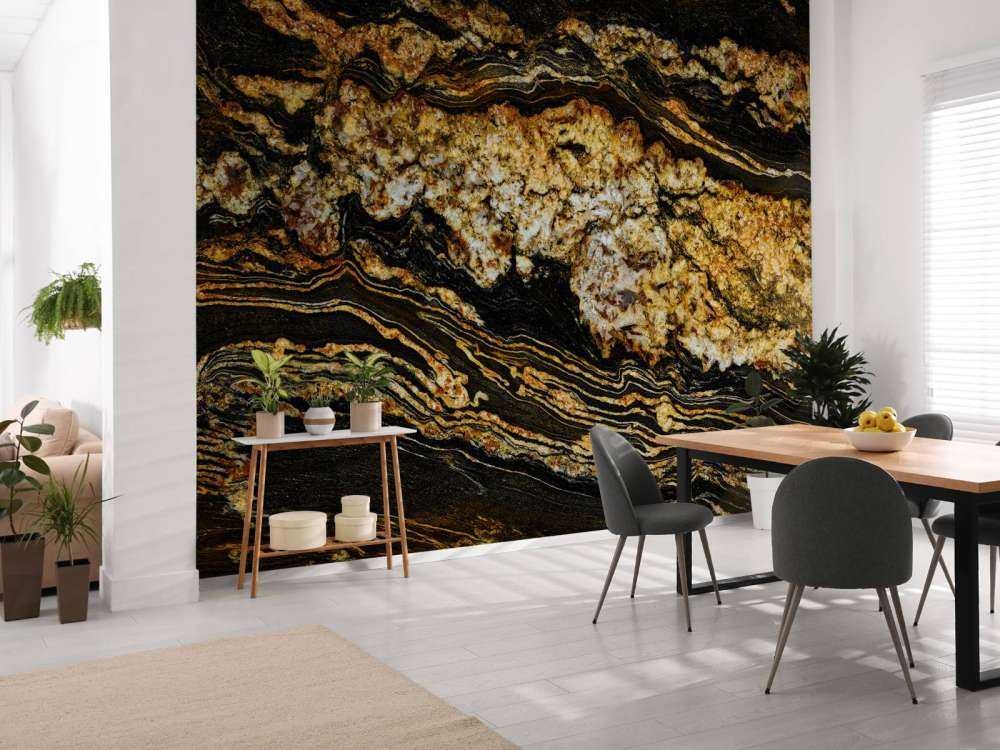 Czarny złoty marmur