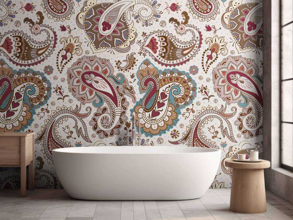 Kolorowe kwiaty w tle