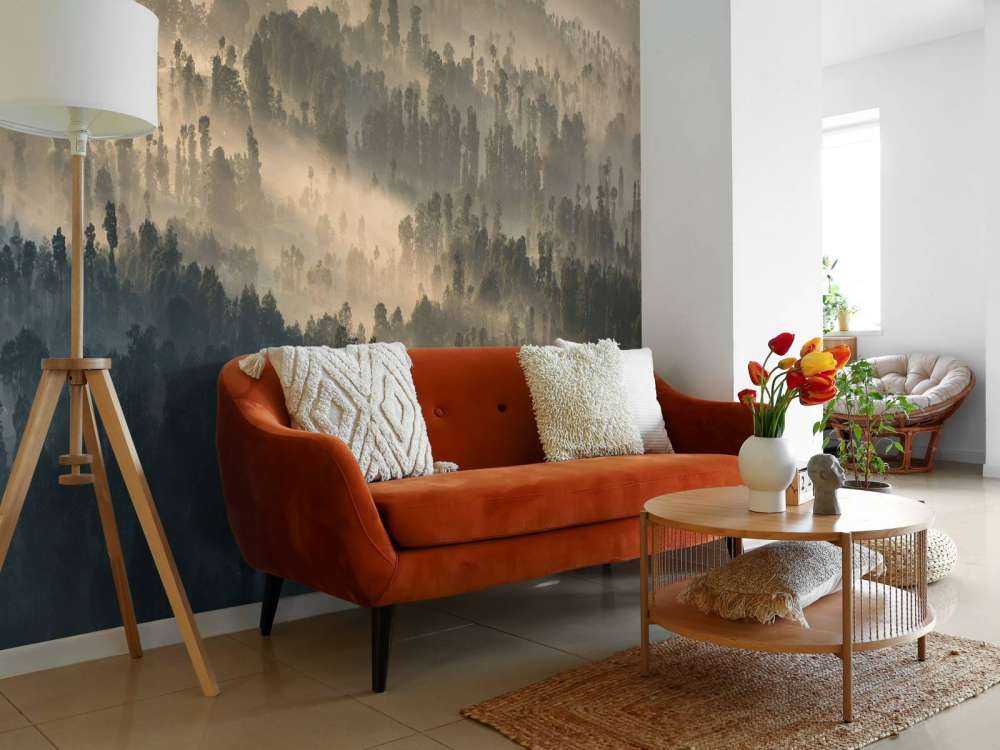 Mgliste góry w Indonezji