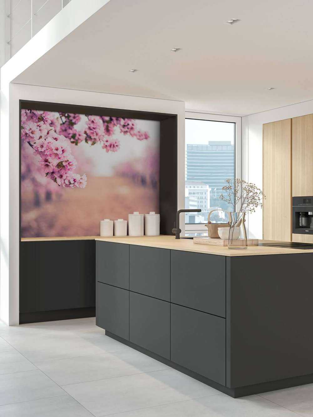 Fioletowe kwiaty japońskie