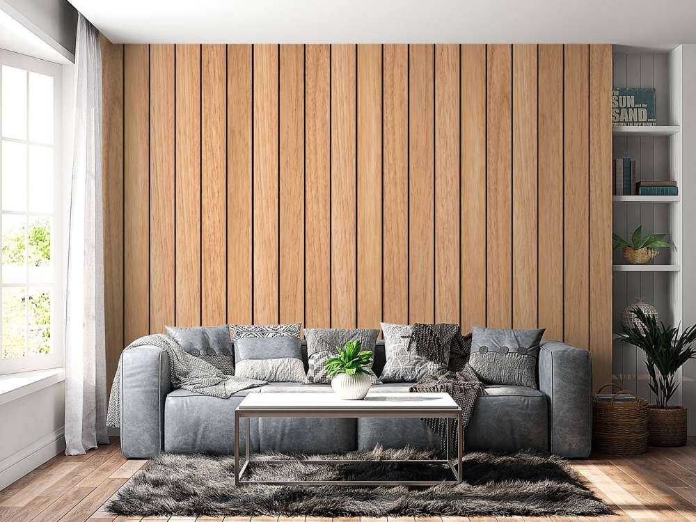 Lekkie pionowe deski drewniane