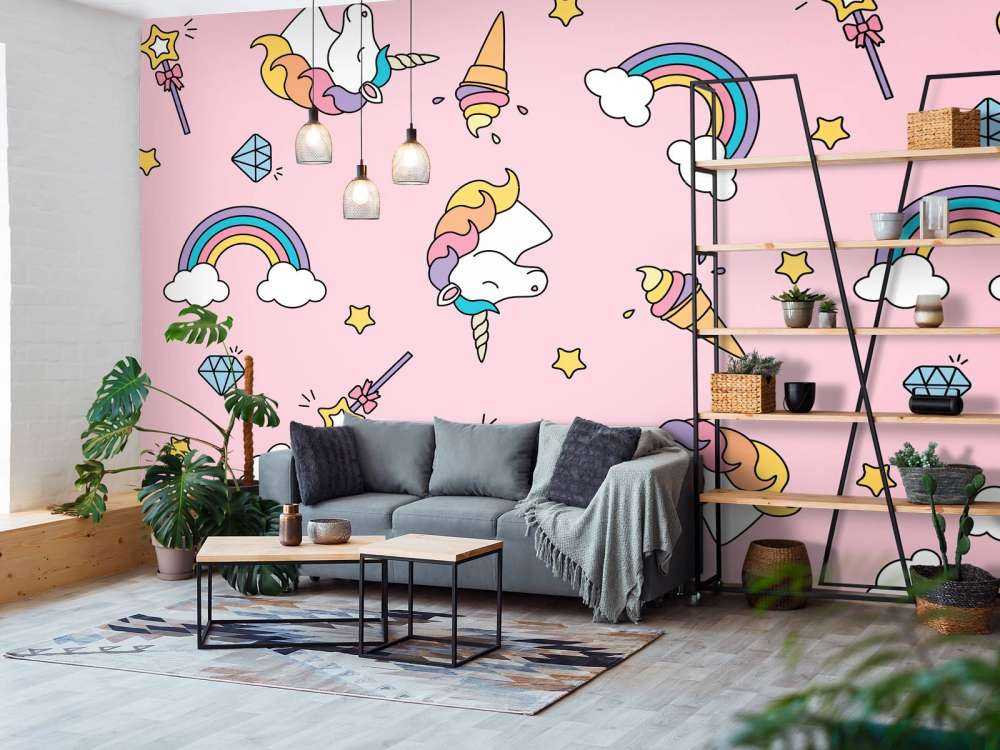 Kolorowy wzór jednorożca