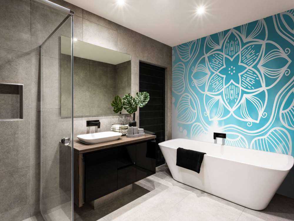 Mandala w kolorze wody