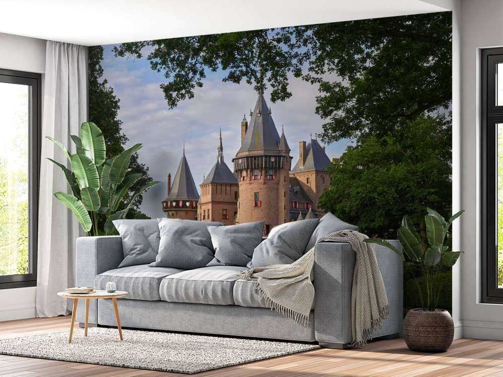 Zamek de Haar od strony ogrodu