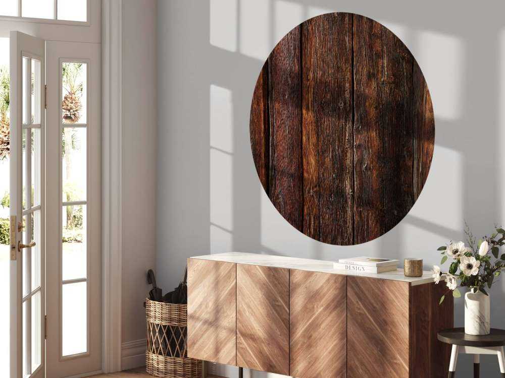 Wypalone drewno pionowe