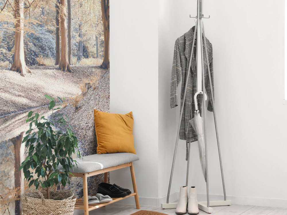 Strumień w lesie - pastel